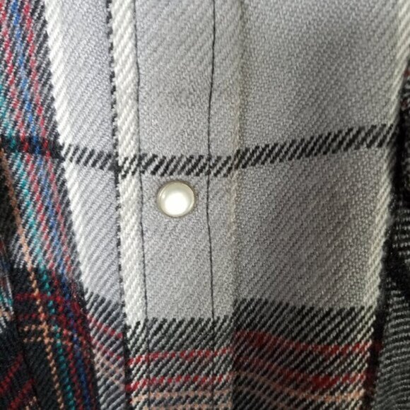 Vintage ROCK CREEK RANCH plaid‎ check button up shirt mens L - b3 - Picture 4 of 5